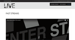 Desktop Screenshot of livefromcenterstage.com